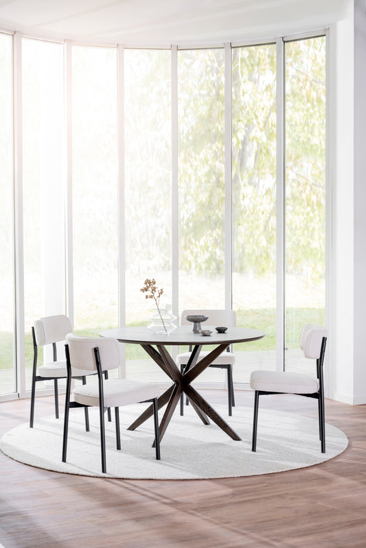 AUCKLAND Wool Round Carpet Ø250 – room setting