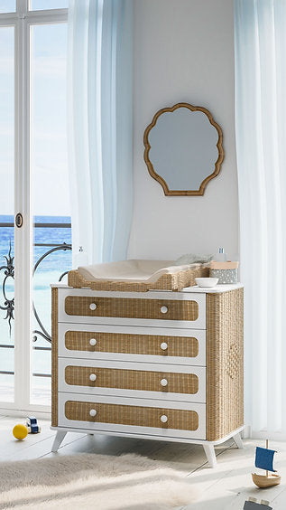 COQUILLAGE Chest of Drawers - Neige