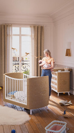 COQUILLAGE Evolutive Bed 60 × 120 cm - From Crib to Toddler Bed