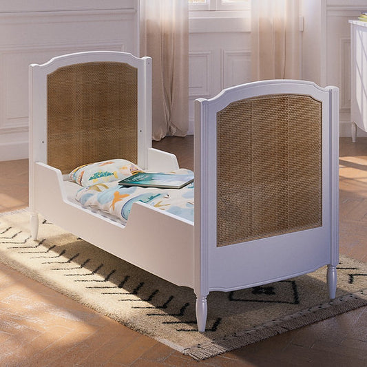 HERMIONE NEIGE Evolutive Bed 60 × 120 cm – From Crib to Toddler Bed