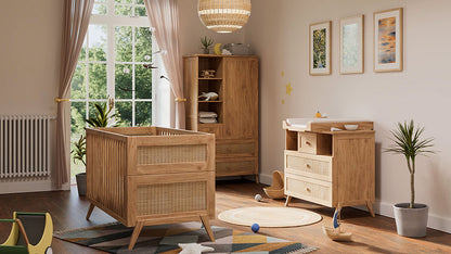 MARELIA BOIS Evolutive Bed 70X140 - From Crib to Junior Bed or Desk