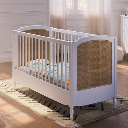 HERMIONE NEIGE Evolutive Bed 60 × 120 cm – From Crib to Toddler Bed