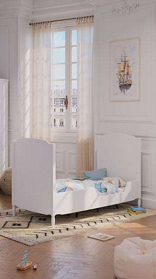 LAFAYETTE NEIGE Evolutive Bed 70X140 - From Crib to Junior Bed or Desk