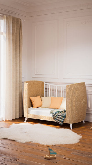 COQUILLAGE Evolutive Bed 60 × 120 cm - From Crib to Toddler Bed