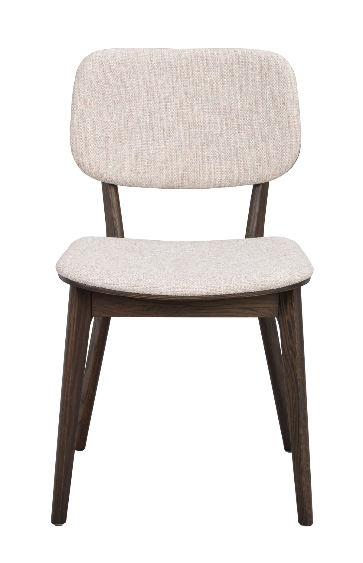 Barrett Dining Chair (Set of 2) – Brown Oak / Light Beige