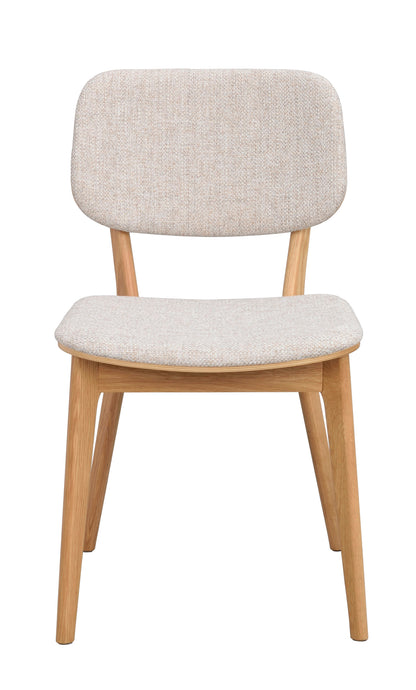 Barrett Dining Chair (Set of 2) – Natural Oak / Light Beige