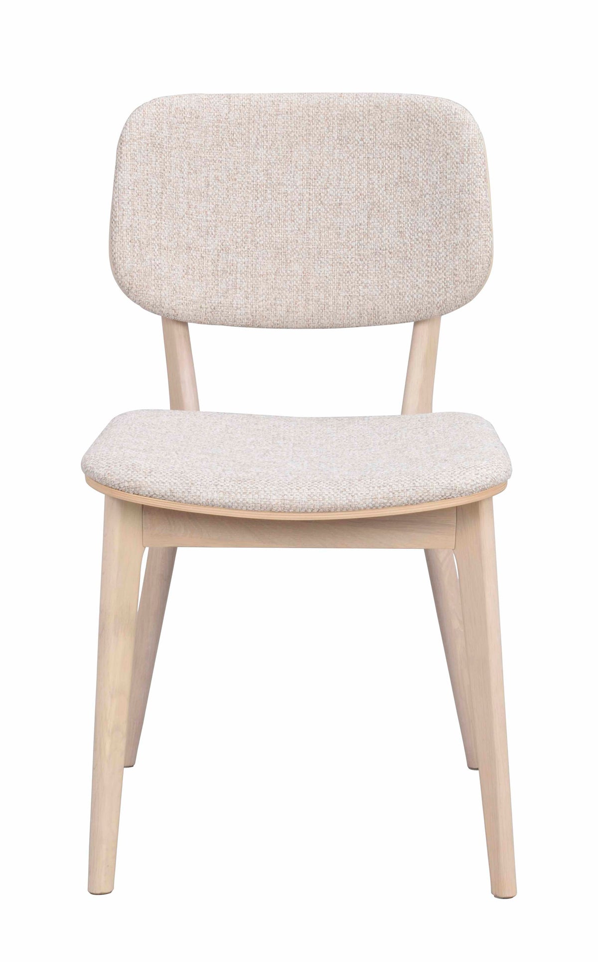 Barrett Dining Chair (Set of 2) – Whitewash Oak / Light Beige