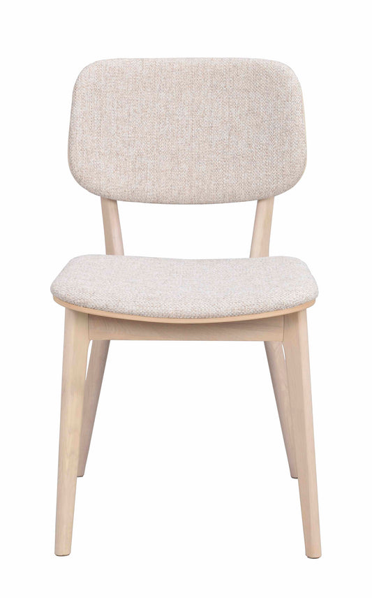 Barrett Dining Chair (Set of 2) – Whitewash Oak / Light Beige