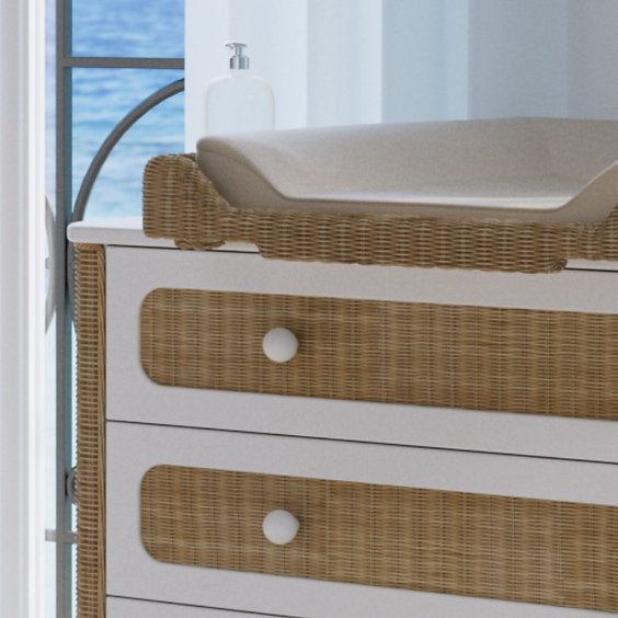 COQUILLAGE Chest of Drawers - Neige