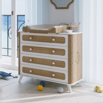 COQUILLAGE Chest of Drawers - Neige