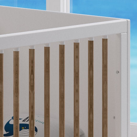 Nami Evolutive Bett Rattan 60 x 120 - Neige