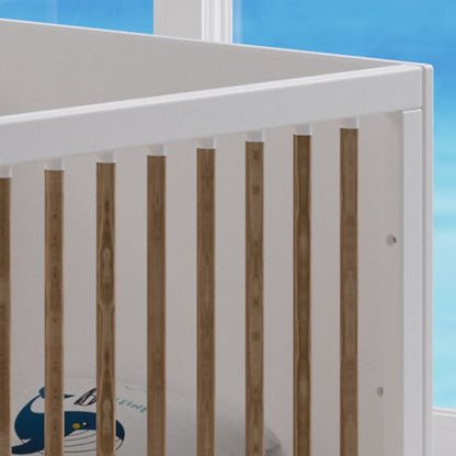 Nami Evolutive Bett Rattan 60 x 120 - Neige