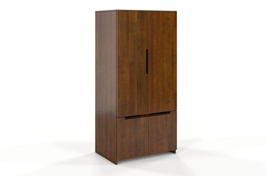 BERGMAN Pine 2 Door Wardrobe with 4 Drawers