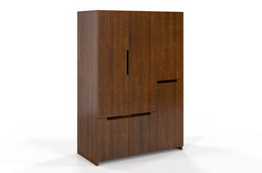BERGMAN Pine 3 Door Wardrobe with 5 Drawers