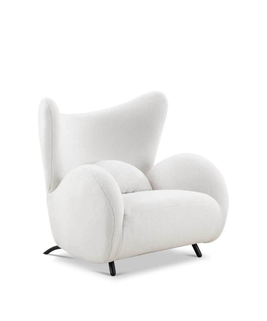 Big Buffalo Armchair in White Sheep