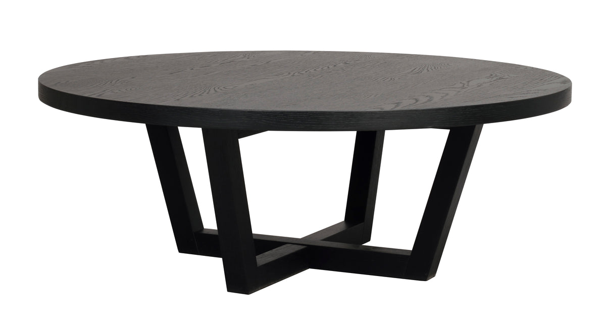 Boxford Round Coffee Table Ø110 cm – Black Oak