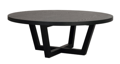 Boxford Round Coffee Table Ø110 cm – Black Oak
