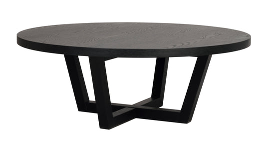 Boxford Round Coffee Table Ø110 cm – Black Oak