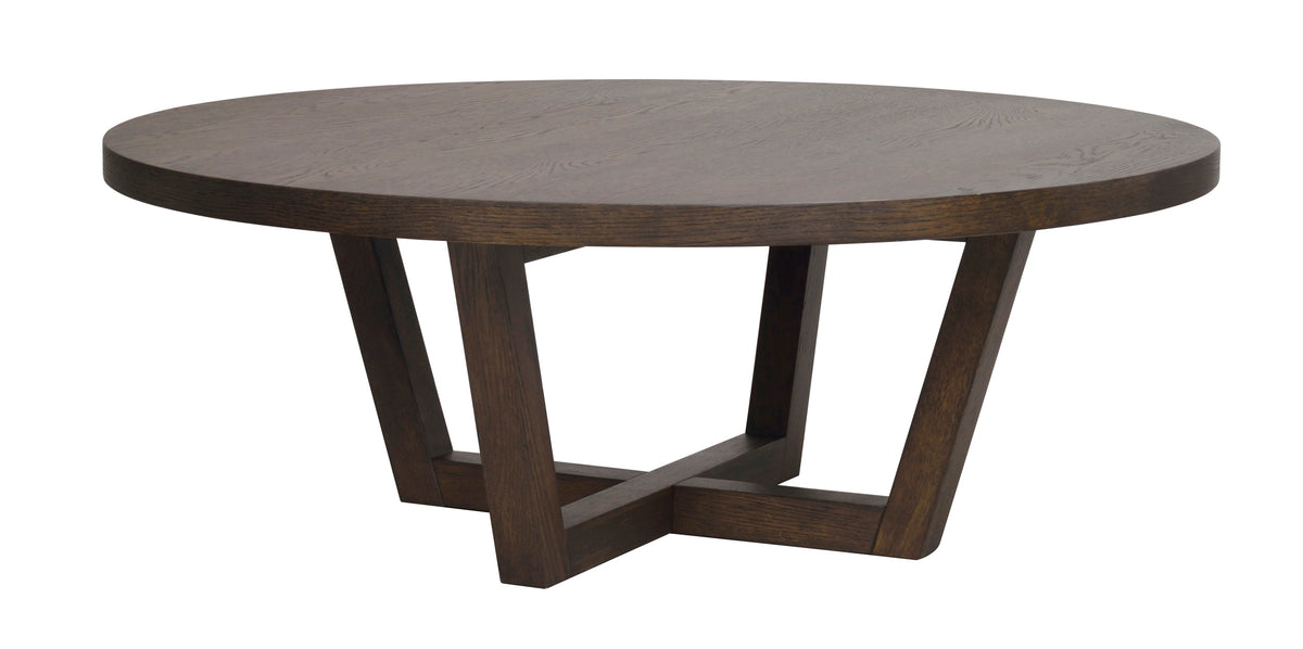 Boxford Round Coffee Table Ø110 cm – Brown Oak