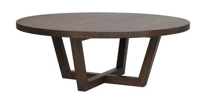 Boxford Round Coffee Table Ø110 cm – Brown Oak