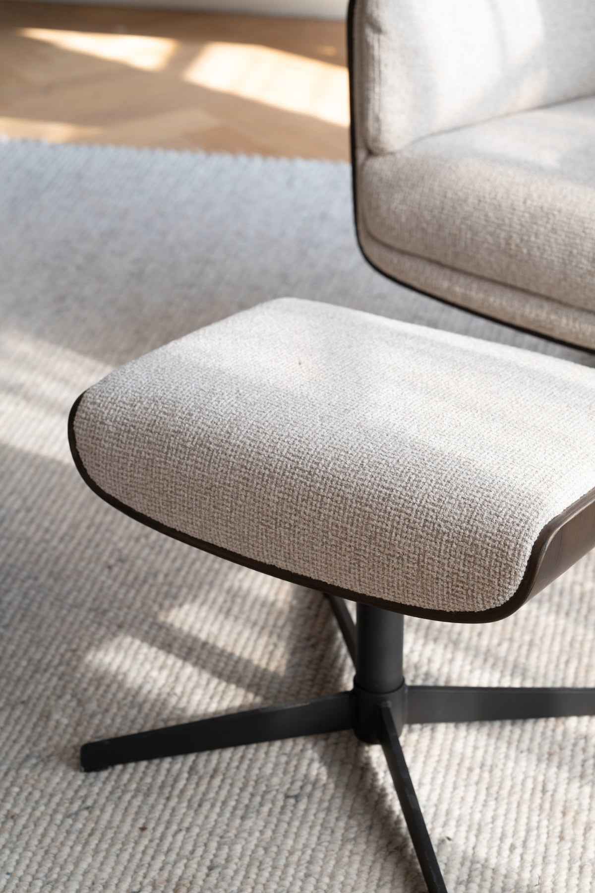 Broderick Swivel Recliner with Footstool