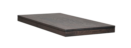 BROOKLYN Extension Plate 50CM – lacquered dark brown oak