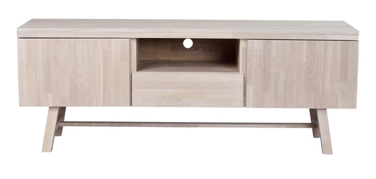 BROOKLYN Oak TV Unit 160CM – Whitewashed Oak