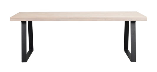 BROOKLYN U Legs Whitewashed Oak Dining Table 220/320CM – Dining table