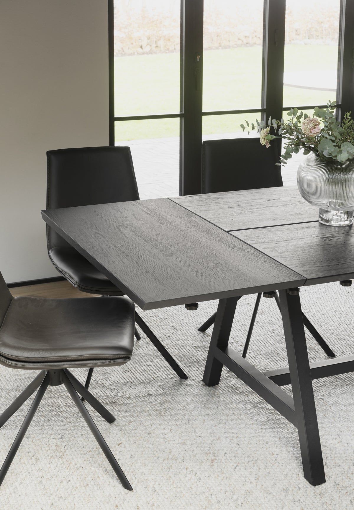 CARRADALE V-Leg Dining Table 220 to 320CM – room setting