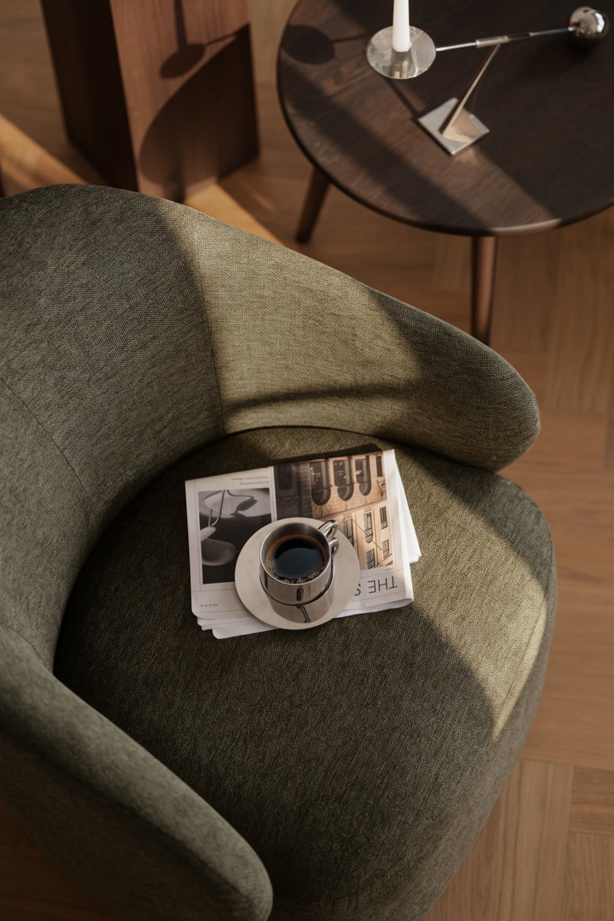 Chapeltown Swivel Lounge Chair – Green