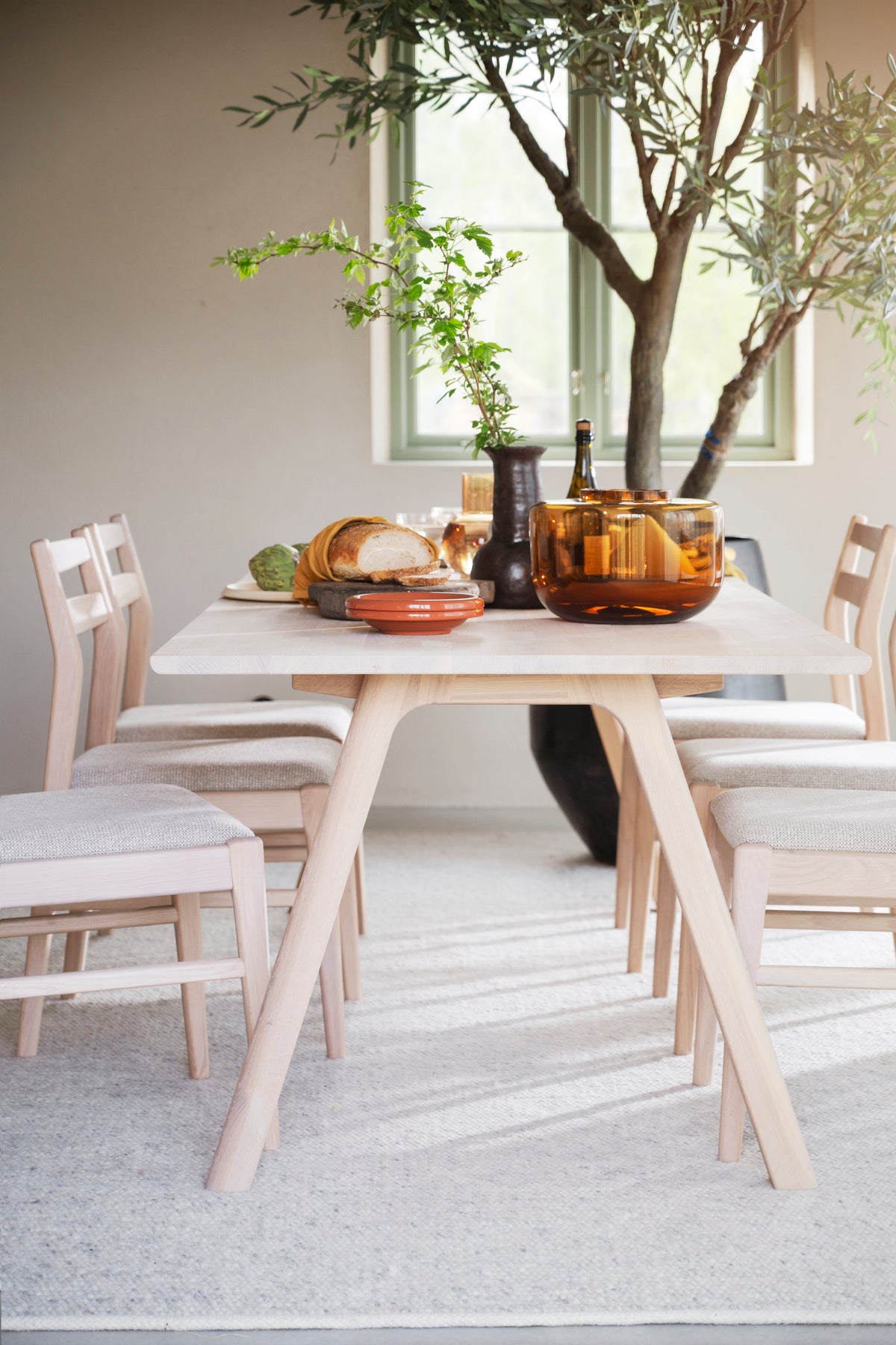Clapperton Extendable Dining Table 220 x 95 cm – room setting