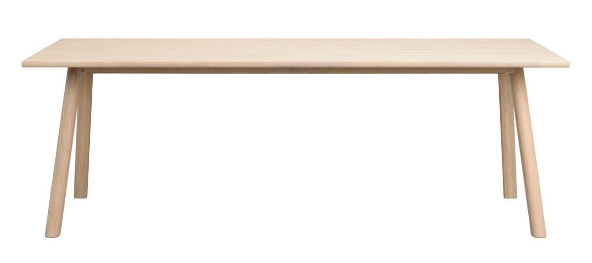 Clapperton Extendable Dining Table 220 x 95 cm – Whitewash Oak