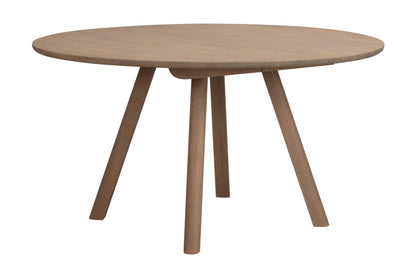 Clapperton Round Extendable Dining Table 140 cm – Sand Oak