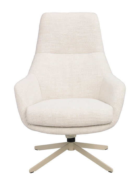 Conroe Swivel Armchair – Light Beige