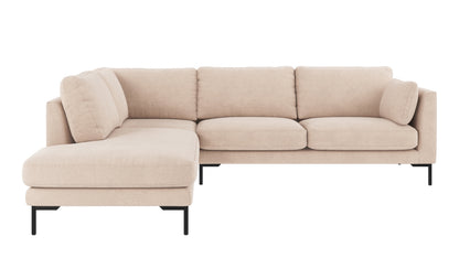 Corwin Corner Sofa with Open End – Left-hand open end