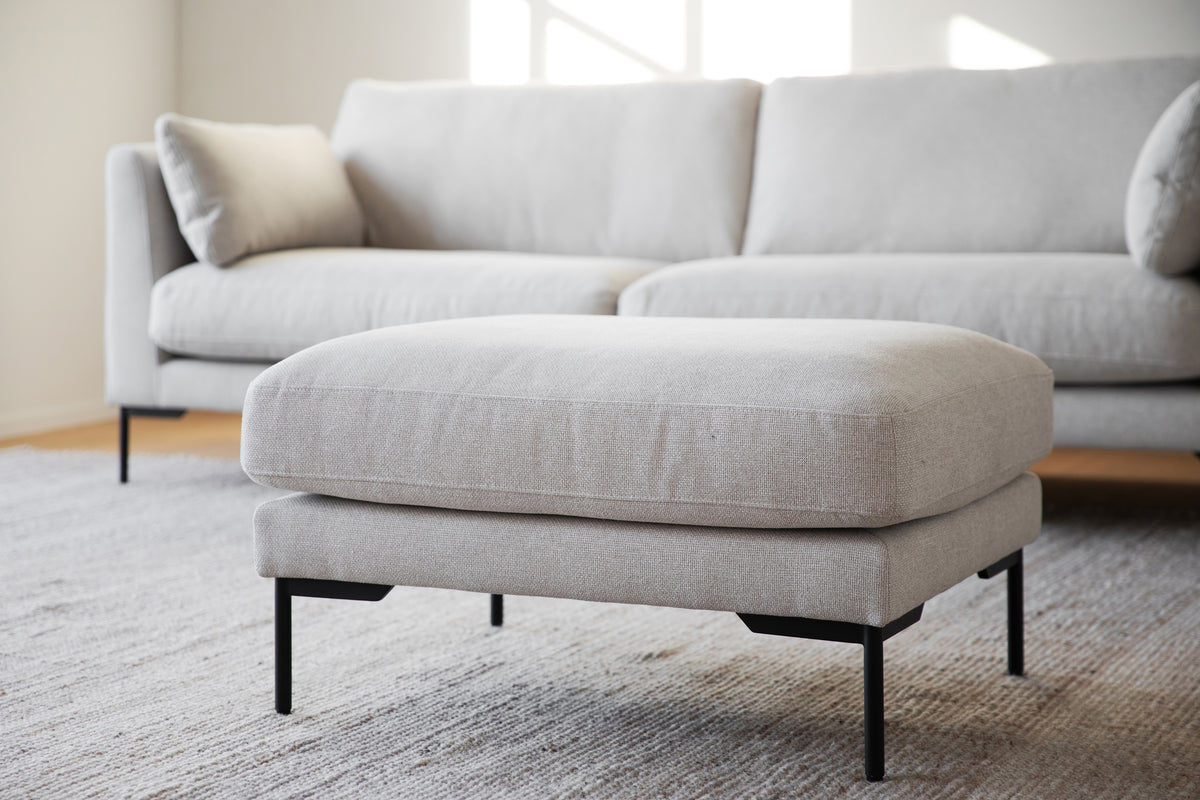 Corwin Footstool – Light Beige