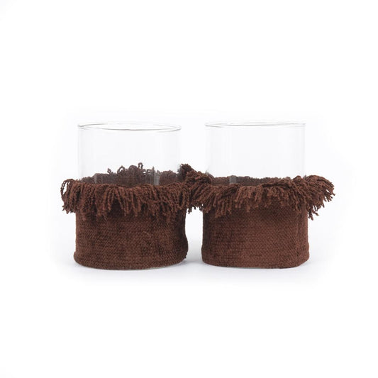 The Oh My Gee Candle Holder - Bordeaux Velvet - L