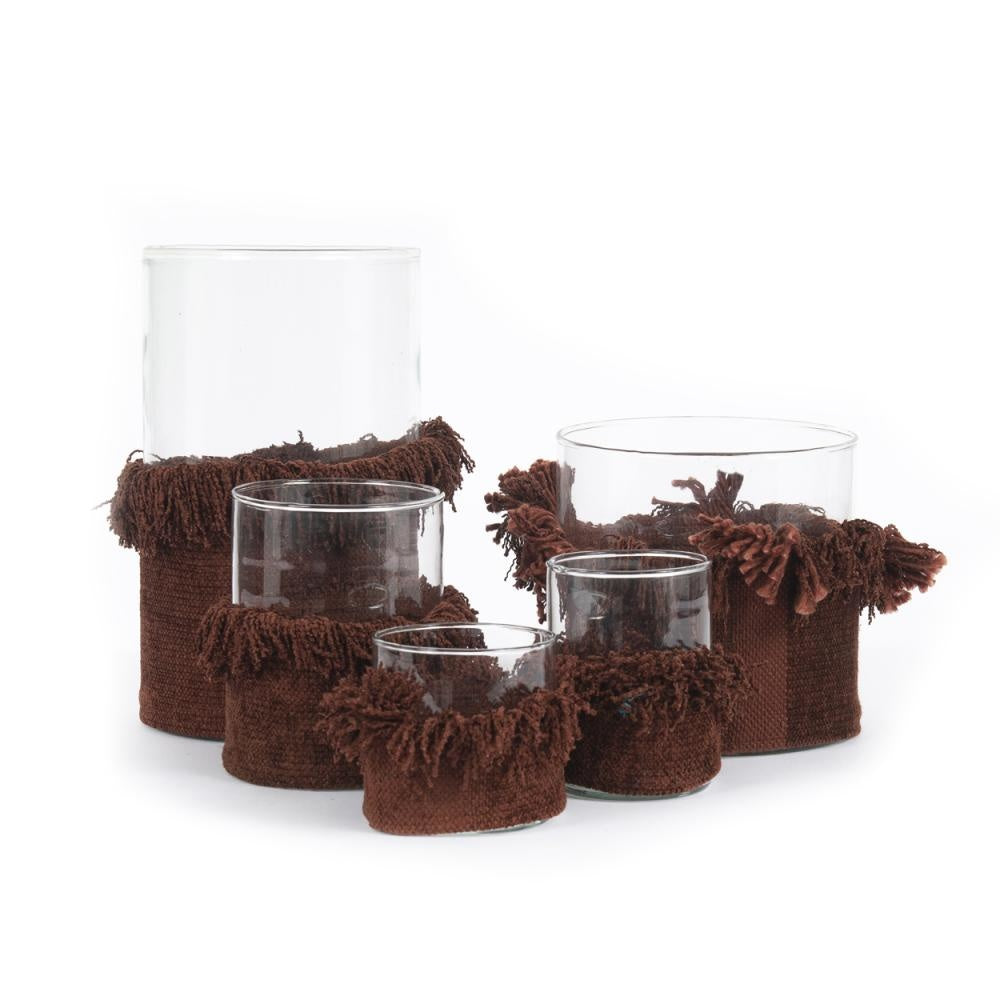 The Oh My Gee Candle Holder - Bordeaux Velvet - S