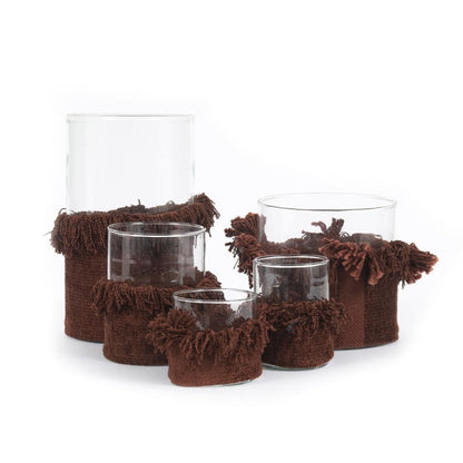 The Oh My Gee Candle Holder - Bordeaux Velvet - S