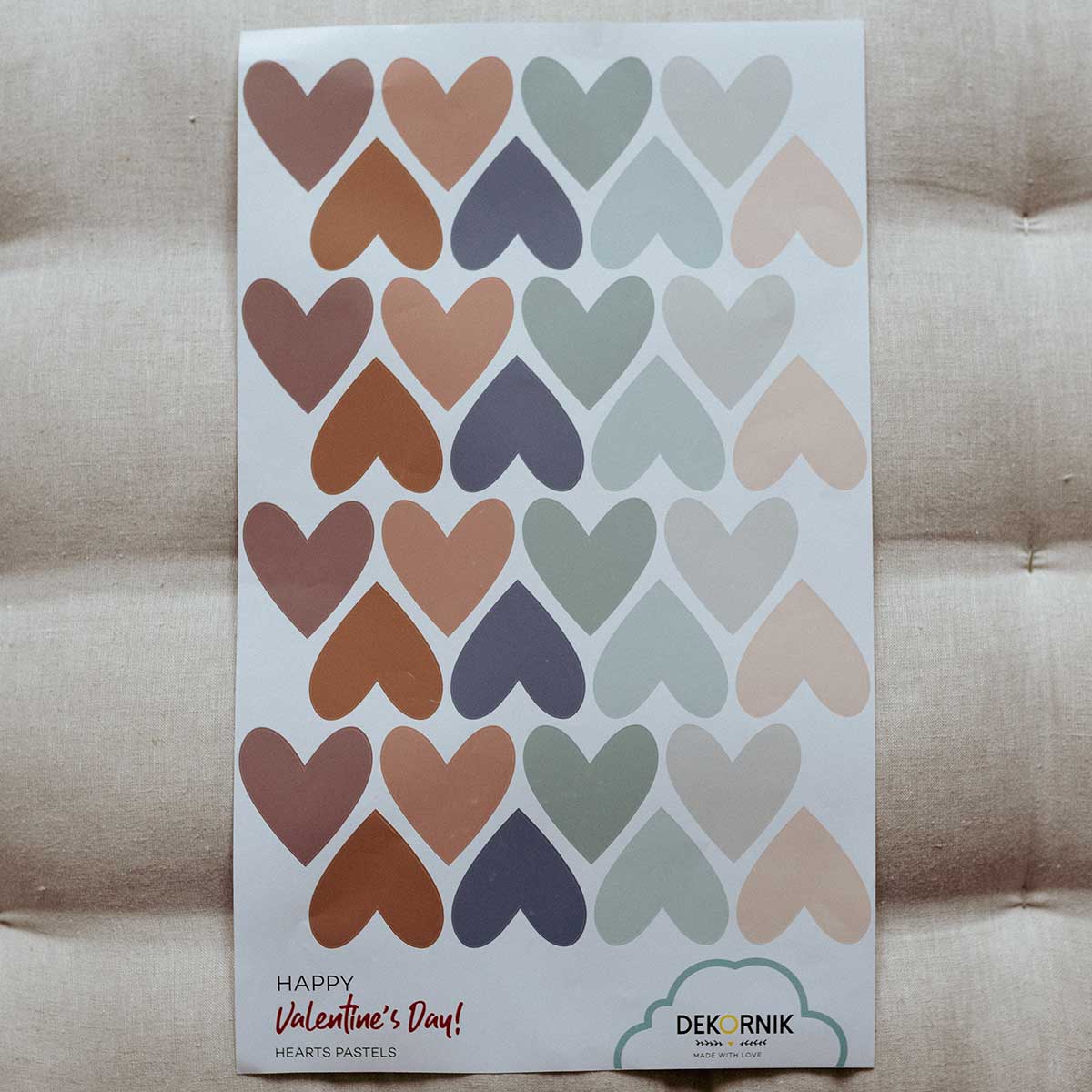 Simply Hearts 2 Cappuccino Blue