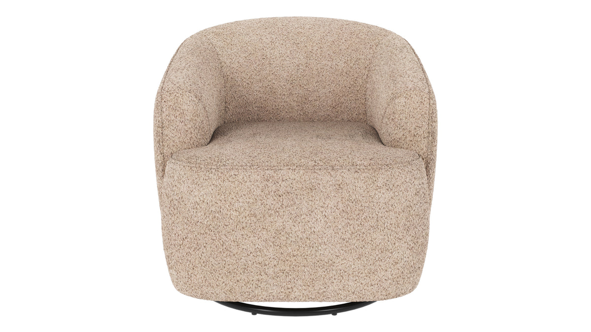 Dermot Swivel Rocking Lounge Chair – Light Beige