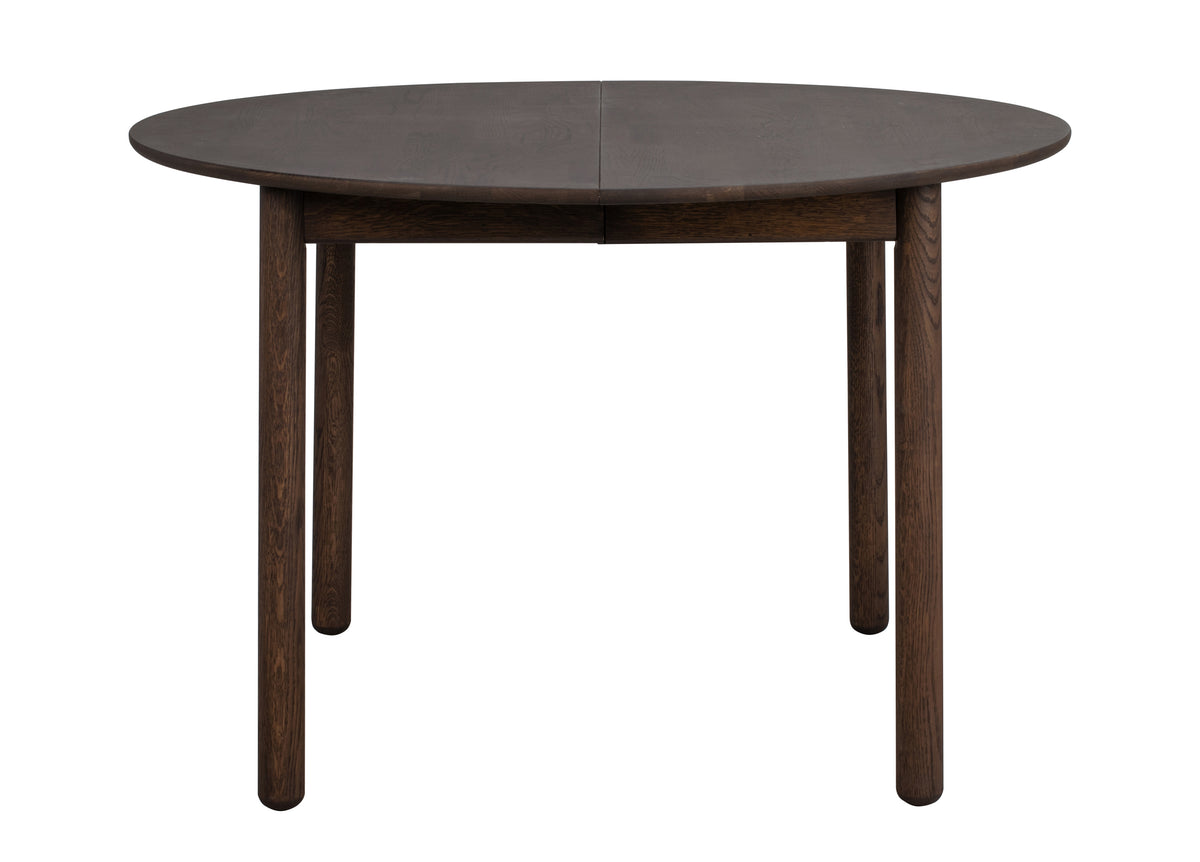 Derrymore Round Extendable Dining Table 120 cm – Brown Oak