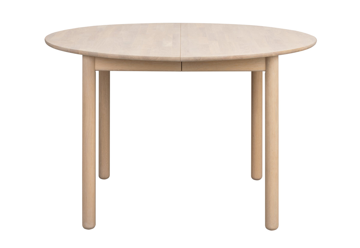 Derrymore Round Extendable Dining Table 120 cm – Whitewash Oak