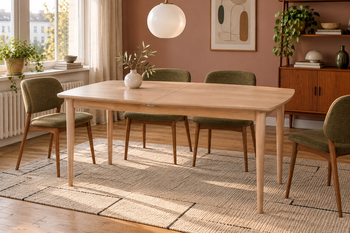 BERLIN Dining Table 160/240CM in a dining room