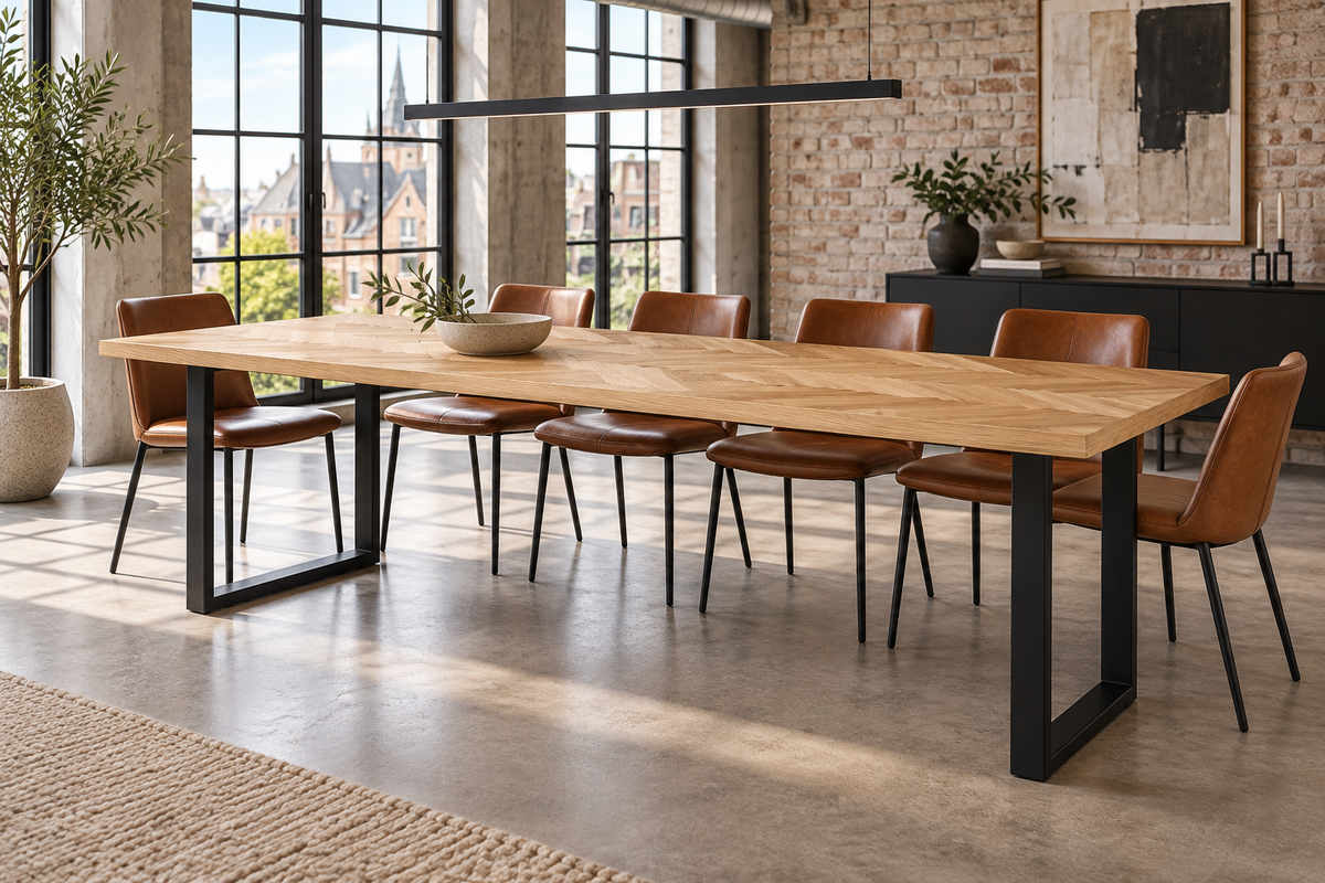 CASØ 230 Dining Table with U-Legs 240CM in a dining room