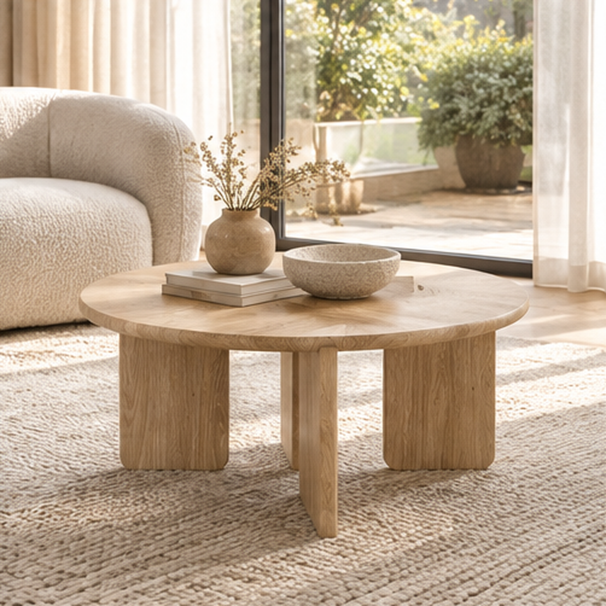 GRO Coffee Table Ø100CM in a living room