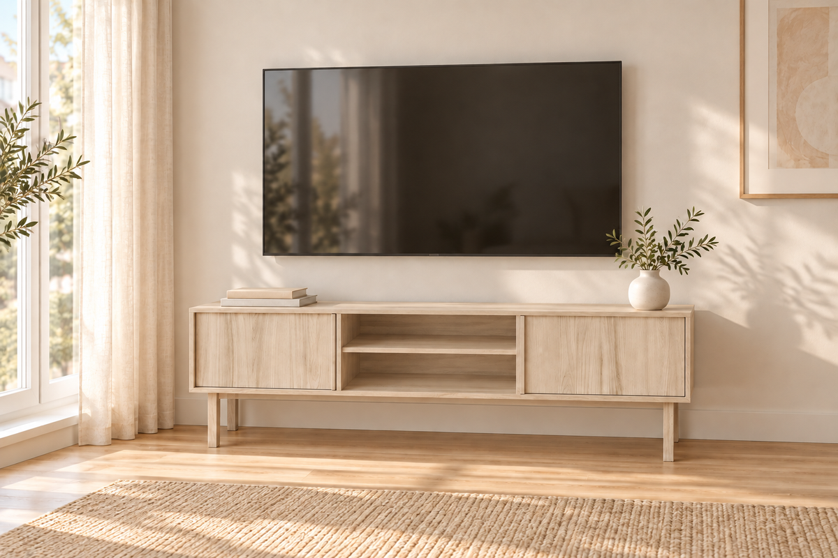 NELLIE TV Stand 160CM in a living room