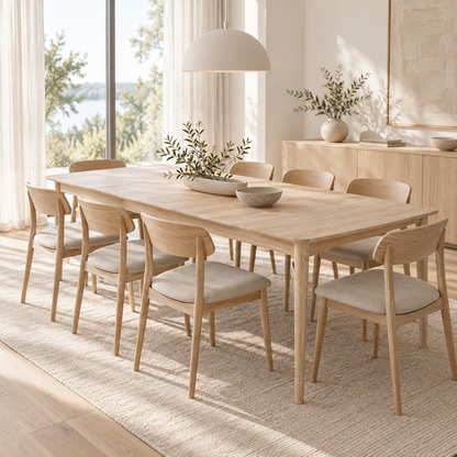 NORDLIGHT Dining Table 200/290CM in a dining room