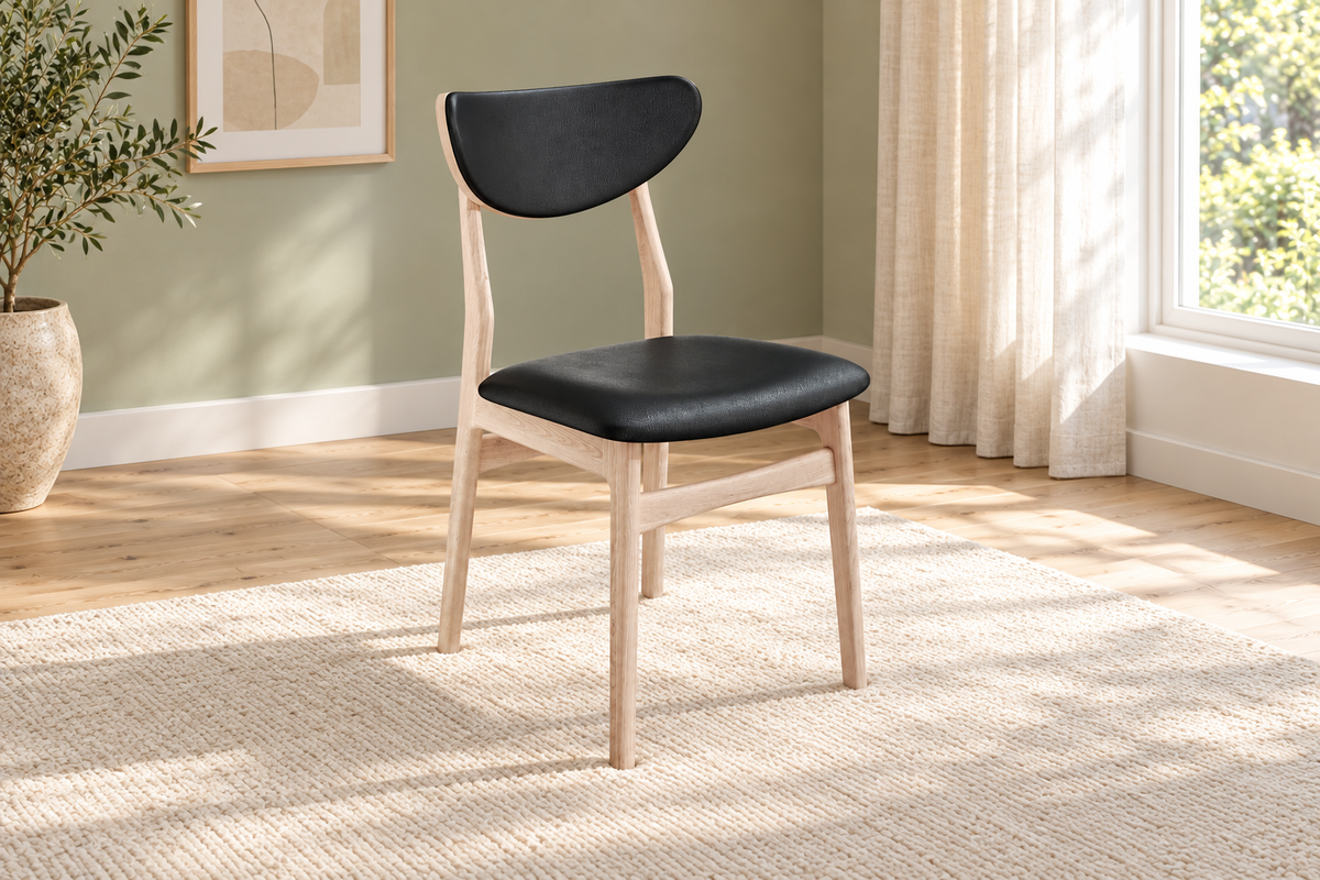 JOHAN Dining Chair Set of 2 in a dining room