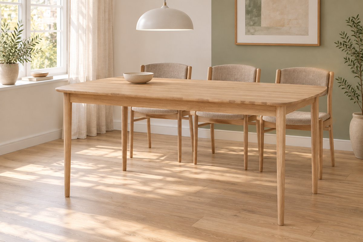 CASØ Nordlight Extending Table 160/240CM in a dining room